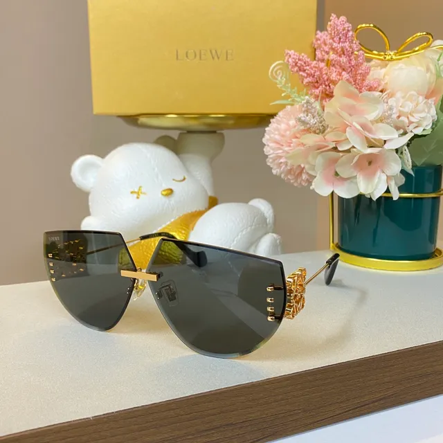 Loewe نظارات شمسية درع مزخرف متدرج 4