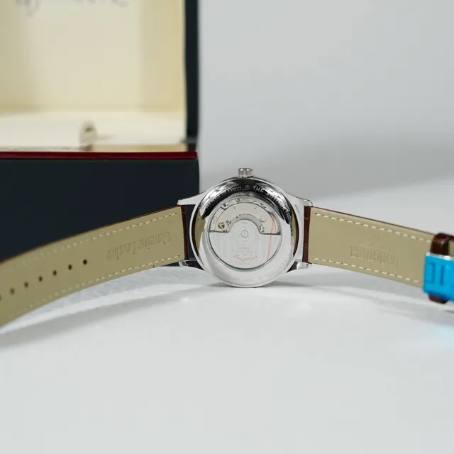 Longines Brown White Classic Dress Roman Numeral Dial Mechanical Watch 5