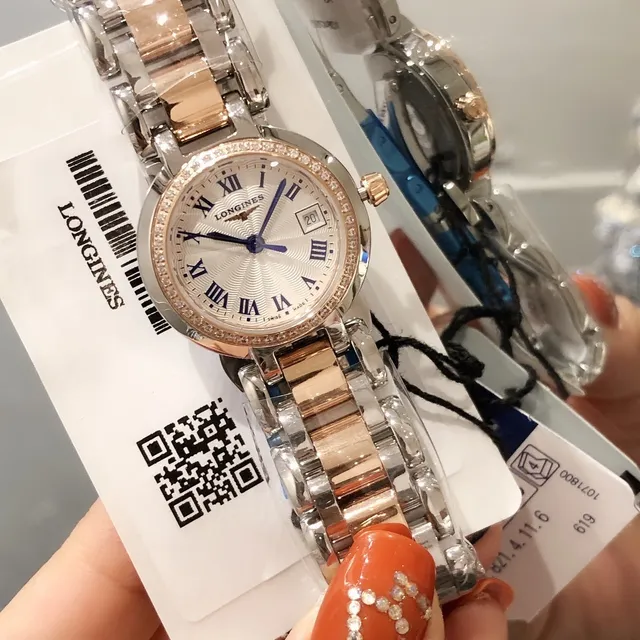 Longines La Grande Classique Two-Tone Diamond Bezel Quartz Watch 4