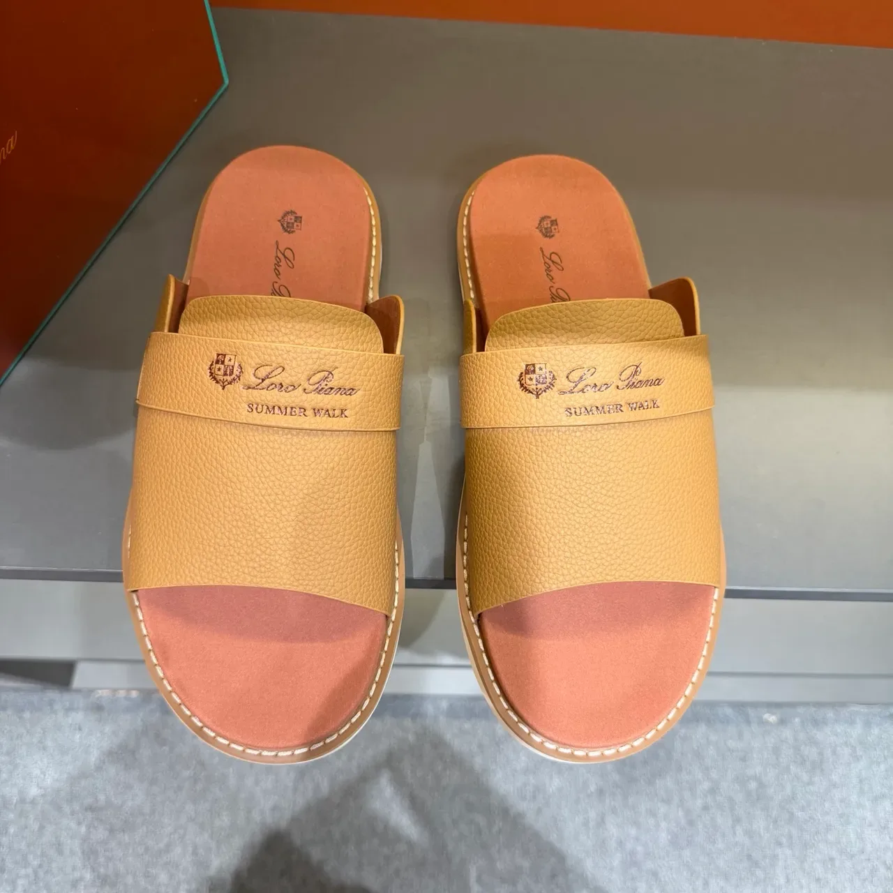 Loro Piana Summer Walk Leather Slipper 17