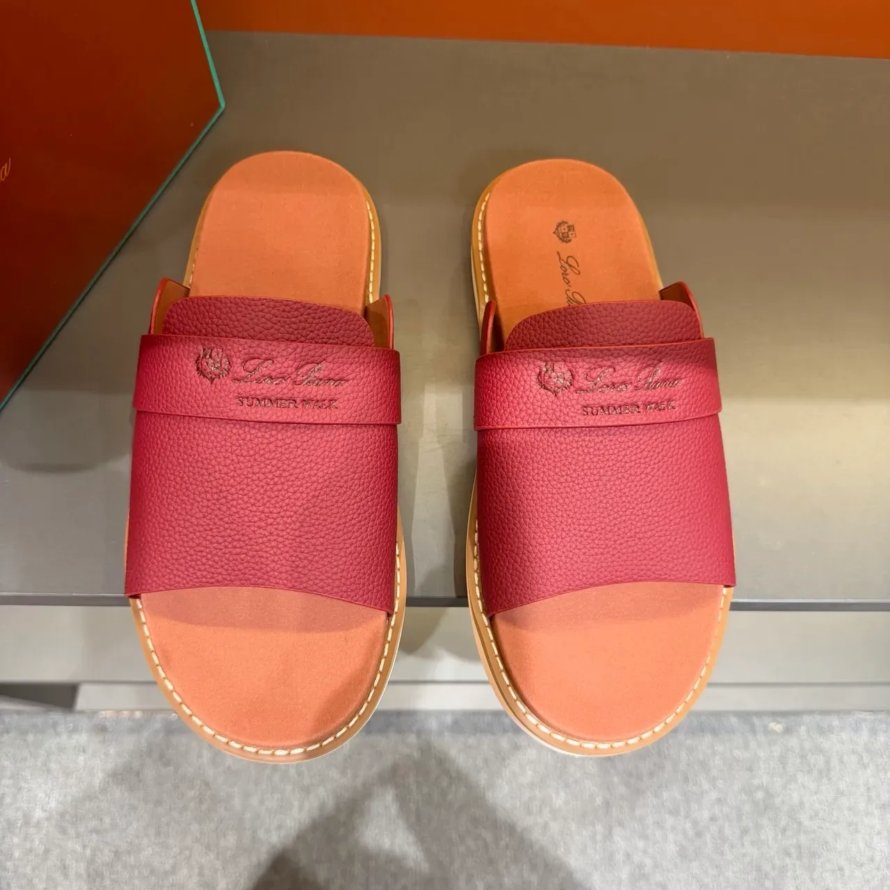 Loro Piana Summer Walk Leather Slipper 19