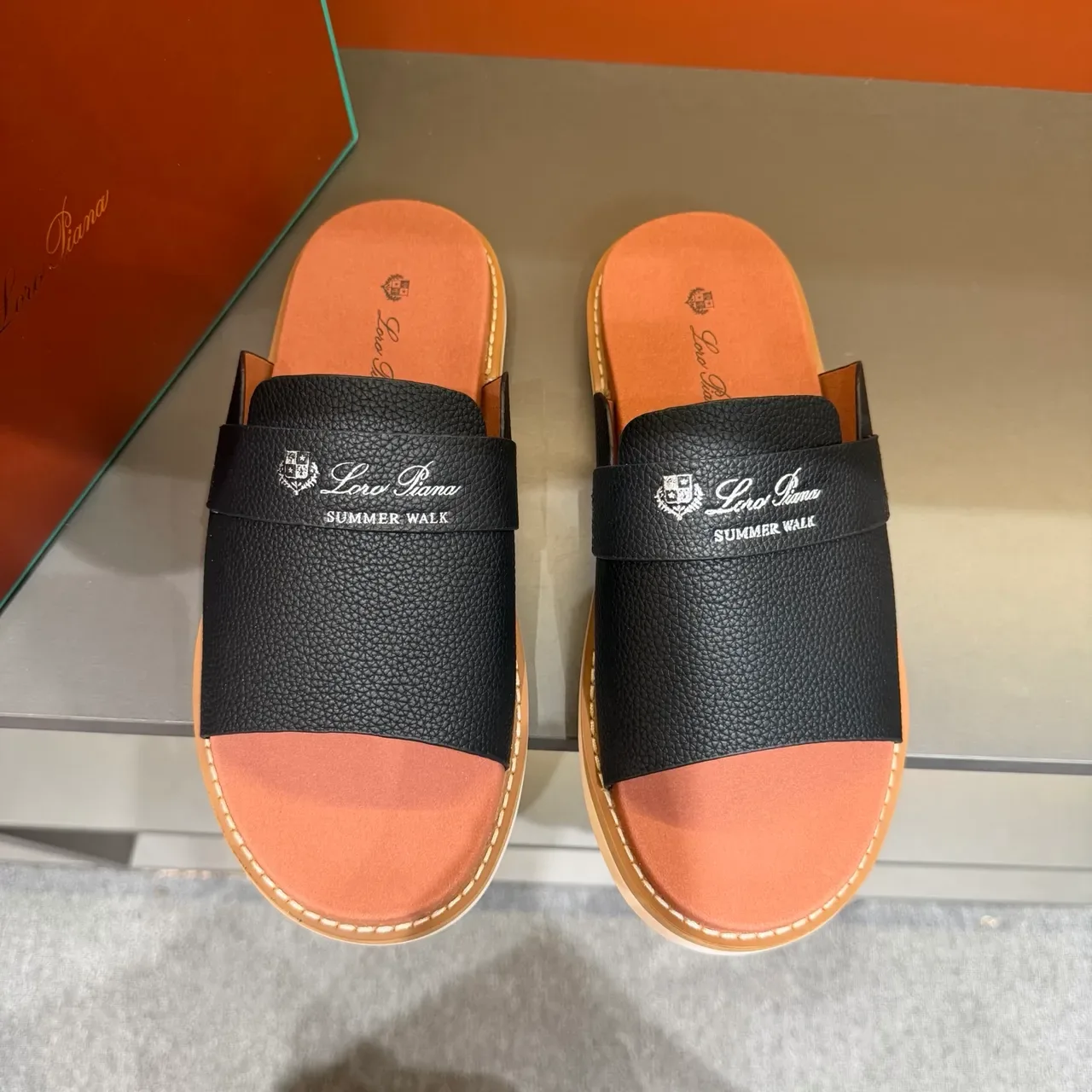 Loro Piana Summer Walk Leather Slipper 20