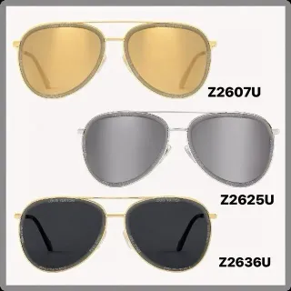 Louis Vuitton Aviator Gold Silver Metal Frame Sunglasses