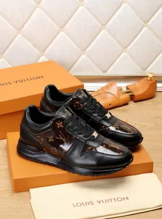 Louis Vuitton Black Brown Monogram-Coated Panels Leather Overlays Lifestyle Sneakers 9