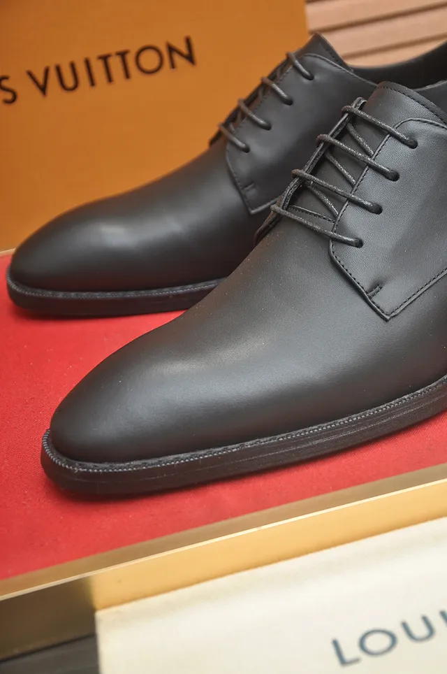 Louis Vuitton Black Cap-Toe Oxford Shoes 2