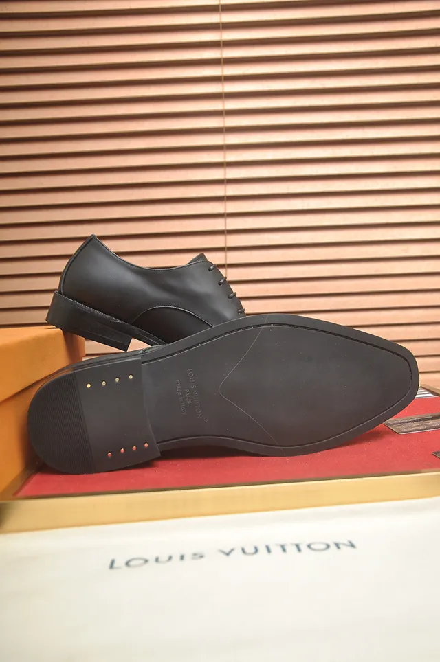 Louis Vuitton Black Cap-Toe Oxford Shoes 3