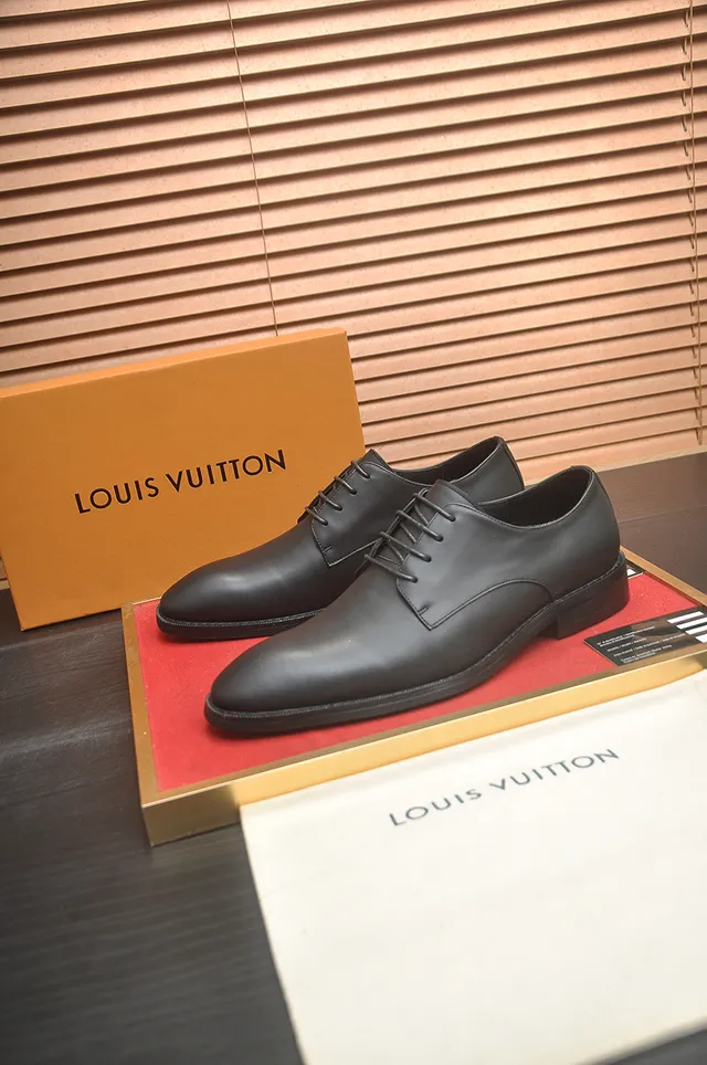 Louis Vuitton Black Cap-Toe Oxford Shoes 4