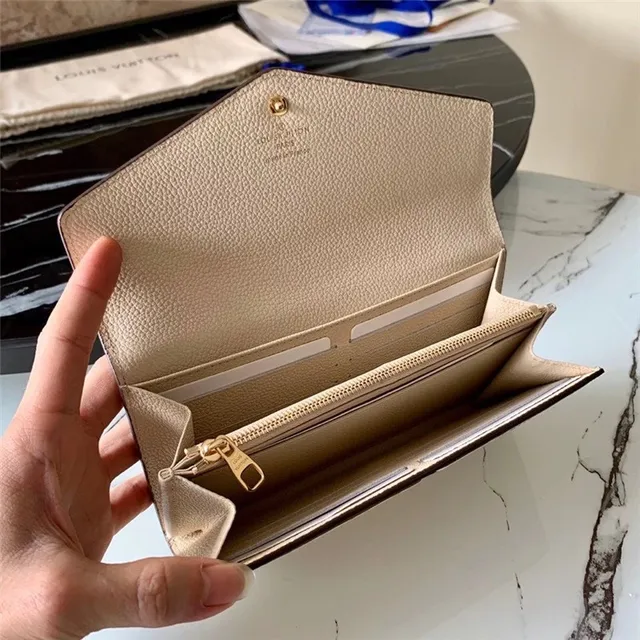 Louis Vuitton Black Gold Embossed Monogram Leather Envelope Flap Long Wallet 5