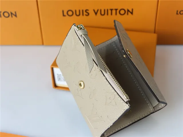 Louis Vuitton Black Gold Embossed Monogram Leather Envelope Flap Short Wallet 3