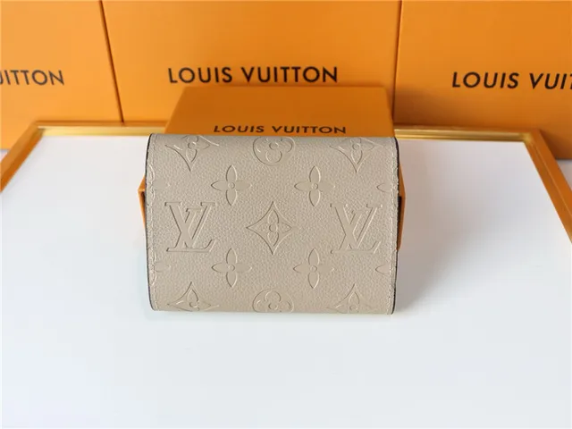 Louis Vuitton Black Gold Embossed Monogram Leather Envelope Flap Short Wallet 5