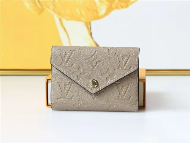 Louis Vuitton Black Gold Embossed Monogram Leather Envelope Flap Short Wallet 9