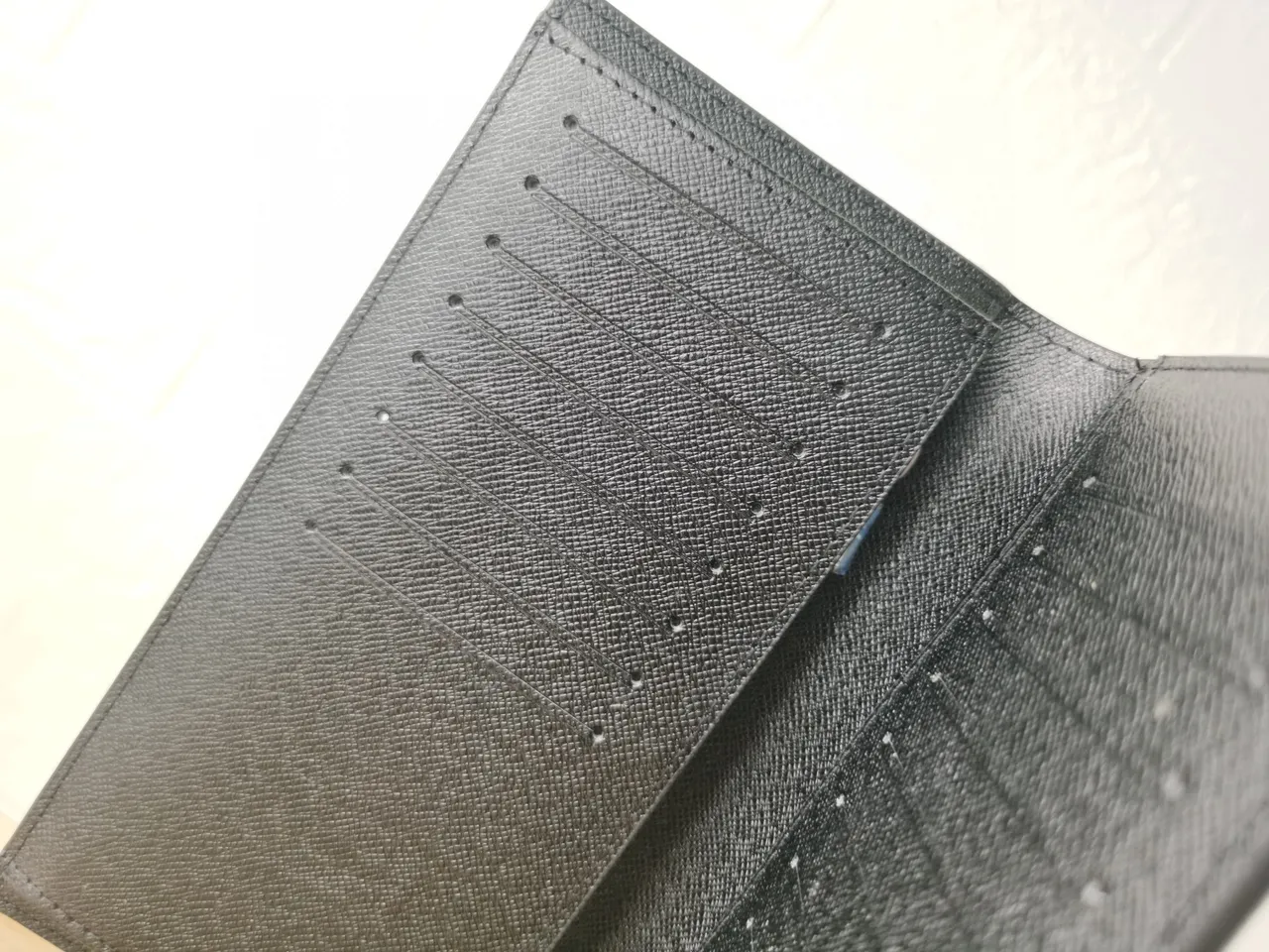 Louis Vuitton Black Gold Textured Leather LV Monogram Long Wallet 4