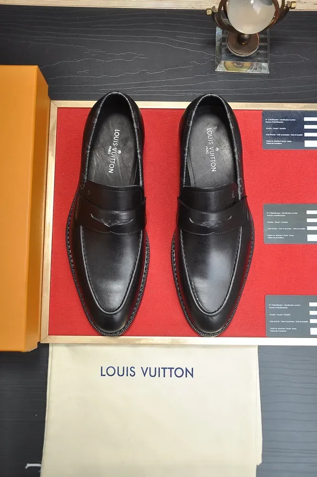 Homme Louis Vuitton Penny Loafer Noir Cuir 5