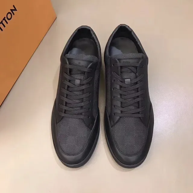 Louis Vuitton Black Monogram Canvas Smooth Leather Overlays Lifestyle Sneakers 7