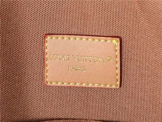 Louis Vuitton Sac Boston Marron Beige Monogramme Toile Bordure Cuir Marron 3