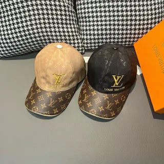 Louis Vuitton Brown Beige Monogrammed Canvas Structured Six-Panel Baseball Cap