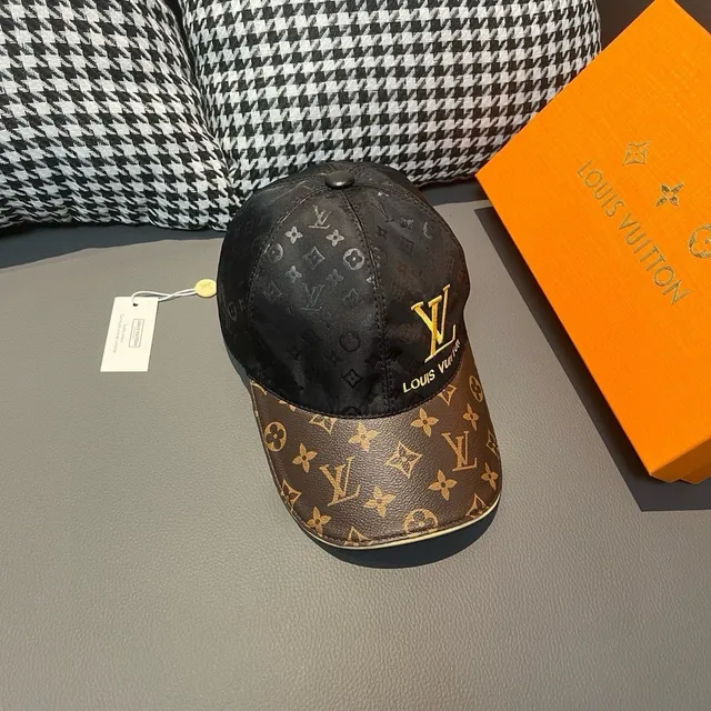 Louis Vuitton Brown Beige Monogrammed Canvas Structured Six-Panel Baseball Cap 4