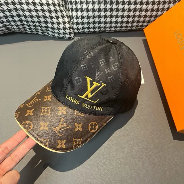 Louis Vuitton Brown Beige Monogrammed Canvas Structured Six-Panel Baseball Cap 5