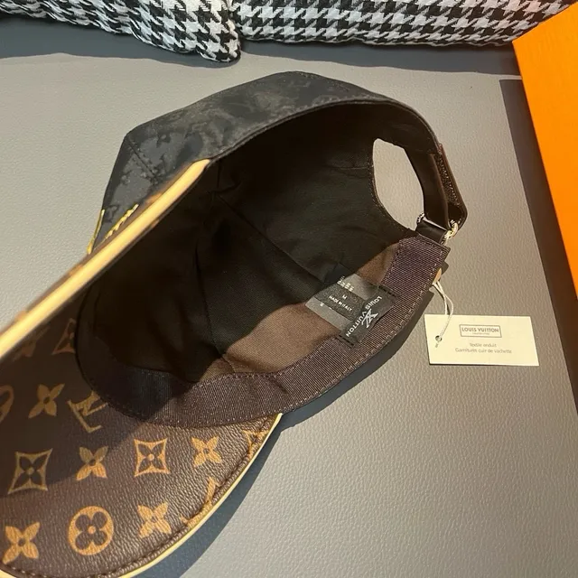 Louis Vuitton Brown Beige Monogrammed Canvas Structured Six-Panel Baseball Cap 8