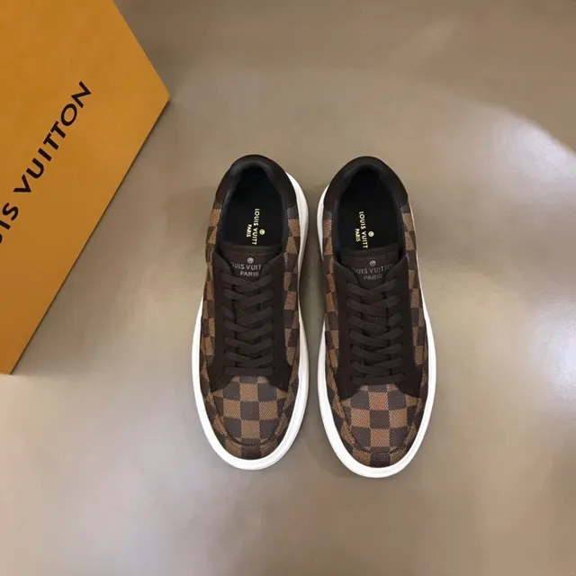 Louis Vuitton Brown Black Checkerboard Monogram Canvas Low-Top Platform Lifestyle Sneakers 2