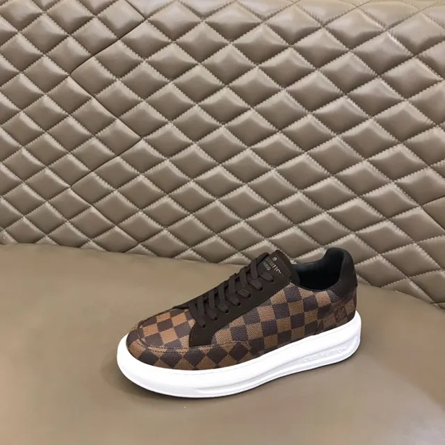 Louis Vuitton Brown Black Checkerboard Monogram Canvas Low-Top Platform Lifestyle Sneakers 6