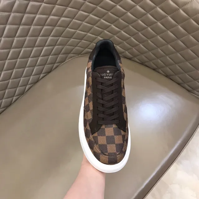 Louis Vuitton Brown Black Checkerboard Monogram Canvas Low-Top Platform Lifestyle Sneakers 7