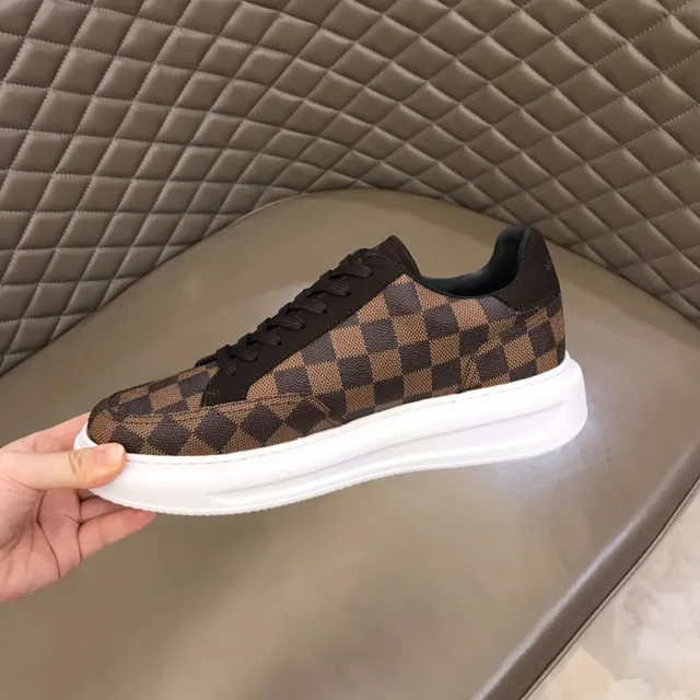 Louis Vuitton Brown Black Checkerboard Monogram Canvas Low-Top Platform Lifestyle Sneakers 8