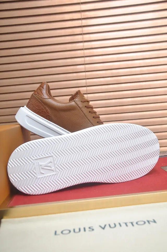 Louis Vuitton Brown Leather Signature Sneaker Lifestyle Sneakers 3
