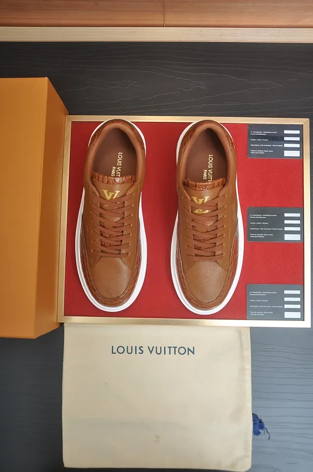 Louis Vuitton Brown Leather Signature Sneaker Lifestyle Sneakers 5