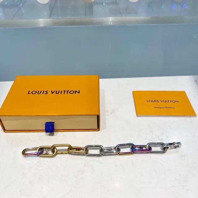 Louis Vuitton Chain Bracelet Multicolor Metal Links Bracelet 6