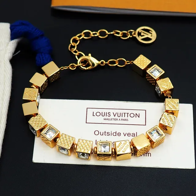 Louis Vuitton Cube-Link Crystal Bracelet 10