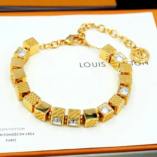 Louis Vuitton Cube-Link Crystal Bracelet 15