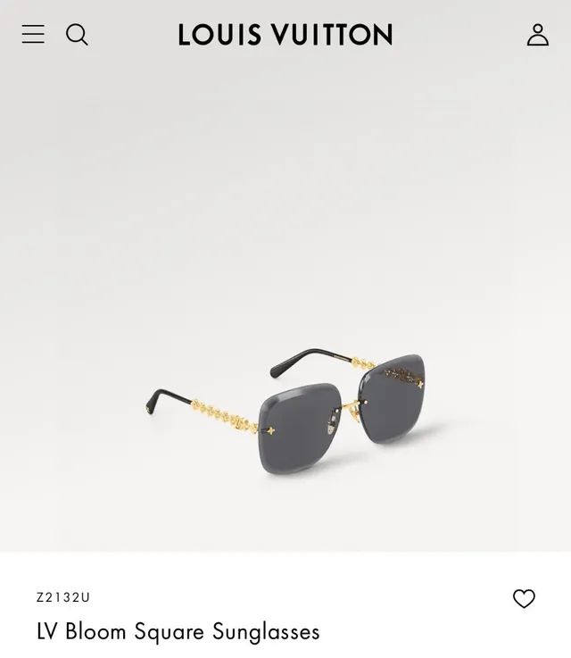 Louis Vuitton Floral Chain Monogram Rimless Shield Sunglasses 2