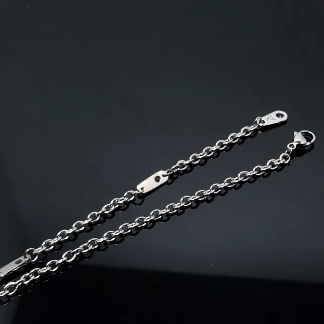 Louis Vuitton Floral Pendant LV Monogram Silver-Tone Necklace 3