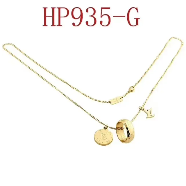 Louis Vuitton Gold Silver Monogrammed Pendant Dual-Charm Necklace 5