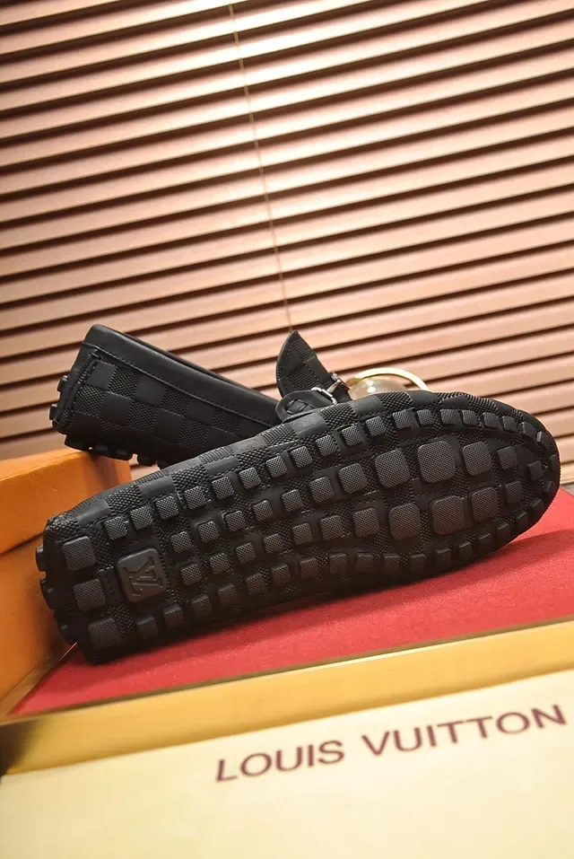 Louis Vuitton Horsebit Loafer Black Quilted Monogram Canvas Loafers 3
