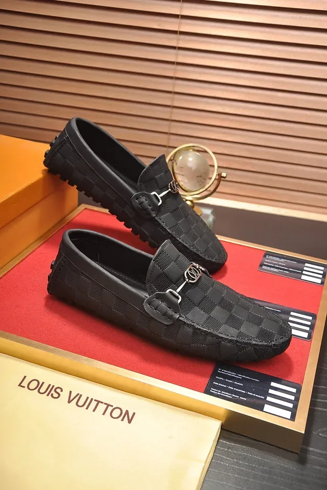 Louis Vuitton Horsebit Loafer Black Quilted Monogram Canvas Loafers 4
