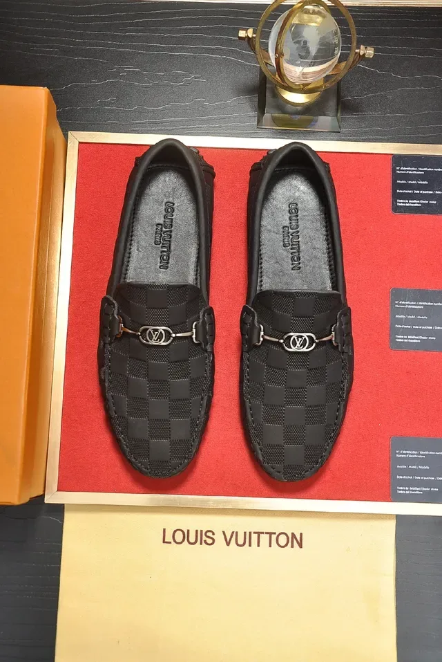 Louis Vuitton Horsebit Loafer Black Quilted Monogram Canvas Loafers 5