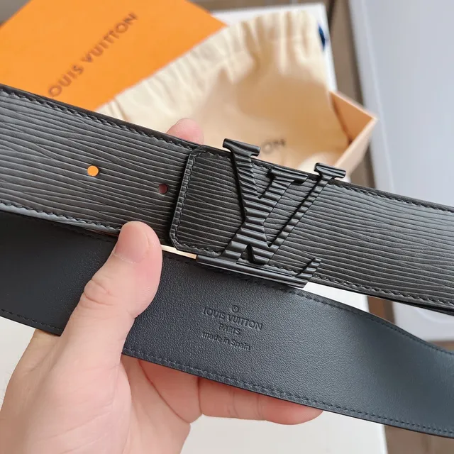 Louis Vuitton Initiales Black Epi Leather Belt 5
