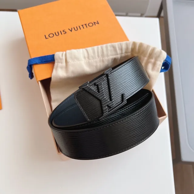 Louis Vuitton Initiales Black Epi Leather Belt 8