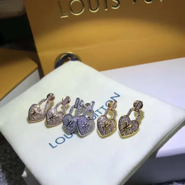 Louis Vuitton Lockit Heart Padlock Pavé Earrings 3