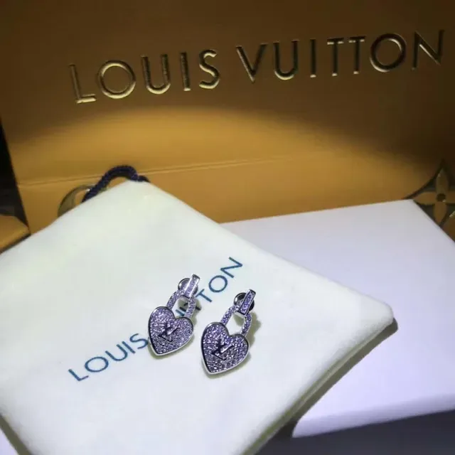 Louis Vuitton Lockit Heart Padlock Pavé Earrings 4