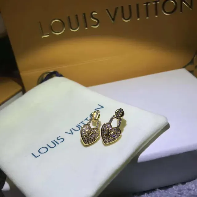 Louis Vuitton Lockit Heart Padlock Pavé Earrings 5