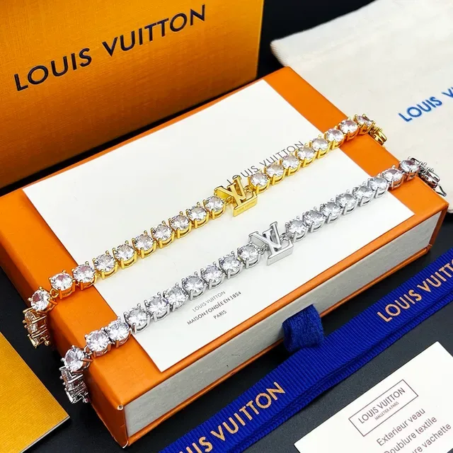 Louis Vuitton LV Crystals Crystal-Encrusted Monogram Bracelet 6