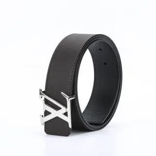 Louis Vuitton LV Initiales Black Leather Belt