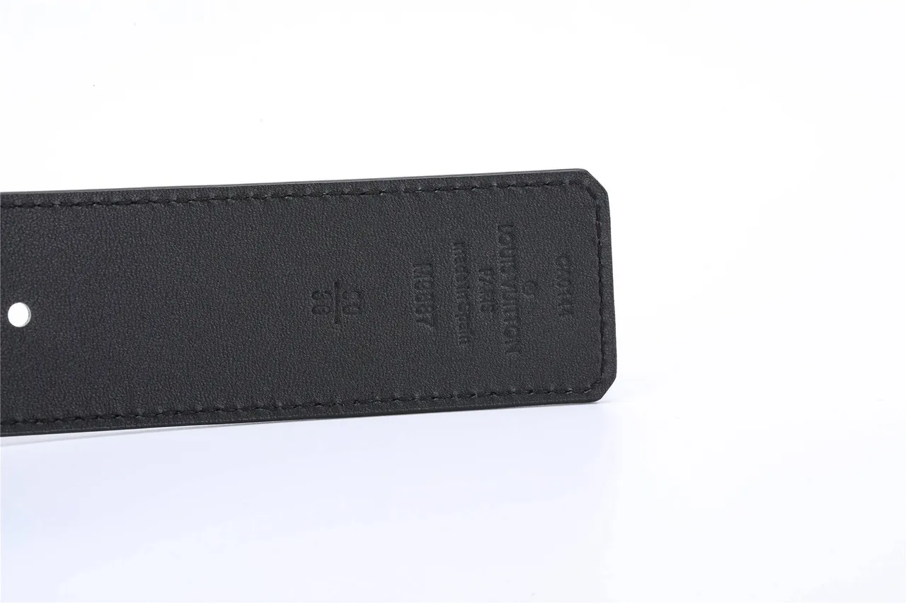 Louis Vuitton LV Initiales Black Leather Belt 7