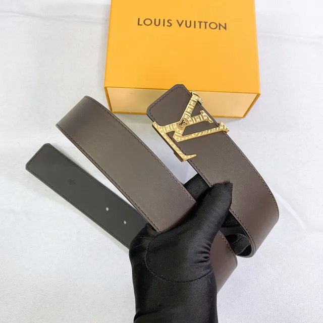 Louis Vuitton LV Initiales Brown Leather Belt 3