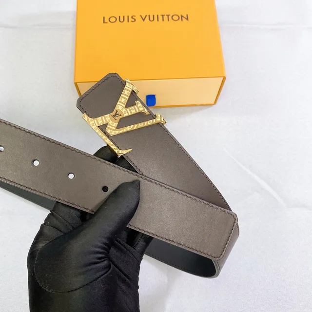 Louis Vuitton LV Initiales Brown Leather Belt 4