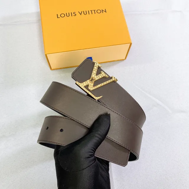 Louis Vuitton LV Initiales Brown Leather Belt 5