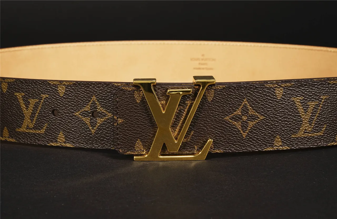 Louis Vuitton LV Initiales Brown Monogram Canvas Leather Belt 3